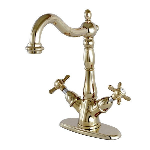 KS1492BEX Vessel Sink Faucet, Polished Brass